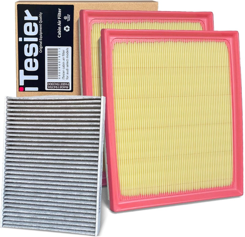 ITESIER Engine Cabin Air Filter kit for Tundra (2022 2023 2024 2025), Sequoia (2023 2024 2025), Replaces 17801-F4010, 871390-C010, WA11653 - Image 1